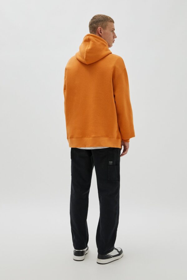 Pouch Pocket Hoodie Orange - Image 3