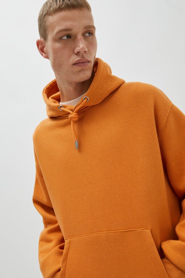 Pouch Pocket Hoodie Orange - Image 4