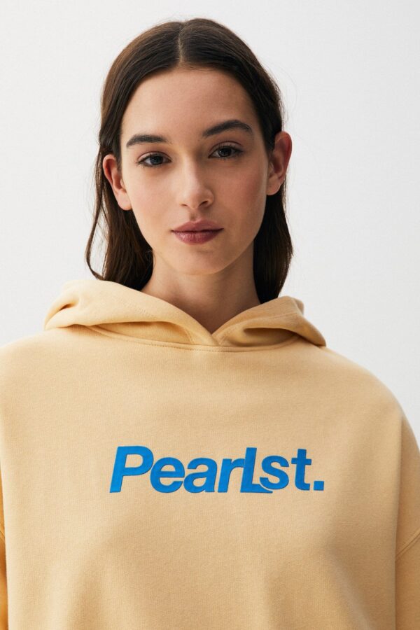 Slogan Hoodie With Label Detail - Image 3