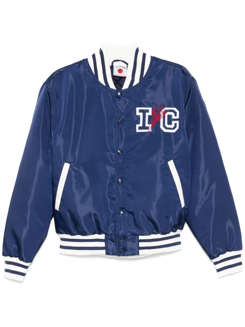 Satin varsity jacket